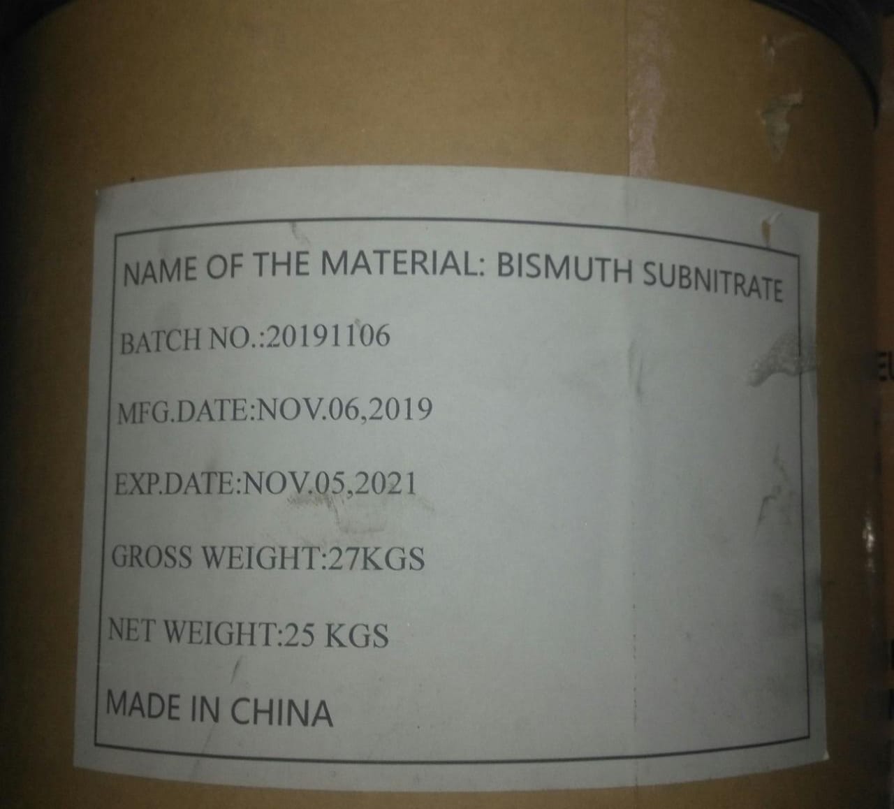 Bismuth Subnitrate Online Chemicals Solution