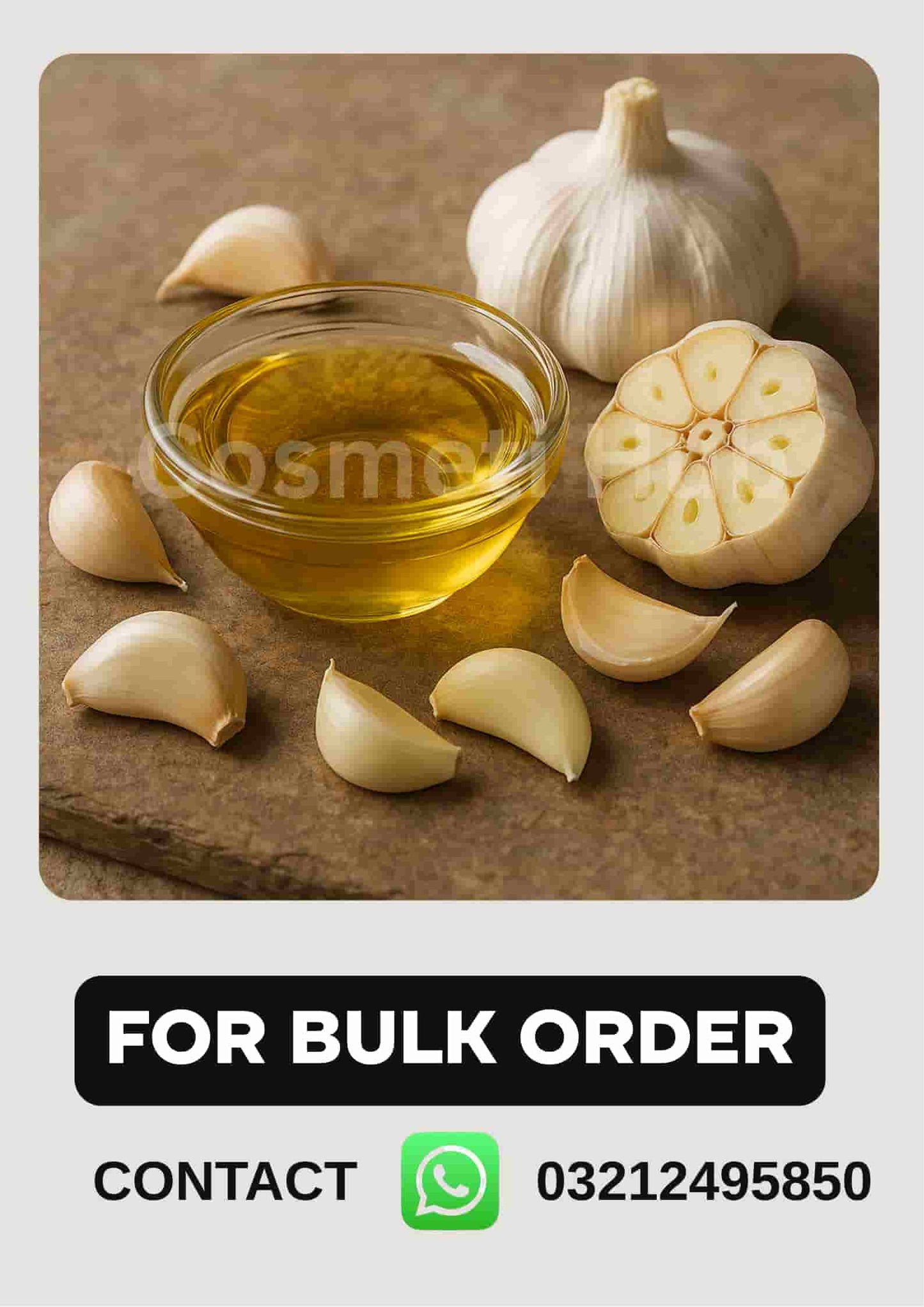 Garlic Oil Online Chemicals Solution