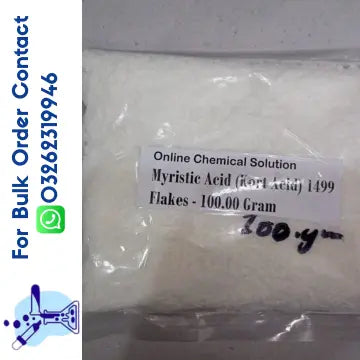 Myristic Acid (Kort Acid) 1499 Flakes Online Chemicals Solution