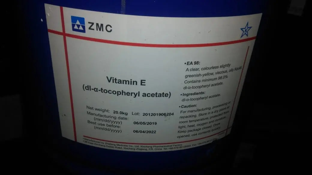 Vitamin E Acetate 98% / Tocopheryl Acetate Liquid - Cosmeti Hub Online Cosmeti Hub Online Chemical Solution Vitamin E Acetate 98% / Tocopheryl Acetate Liquid - Cosmeti Hub Online Cosmeti Hub Online Chemical Solution