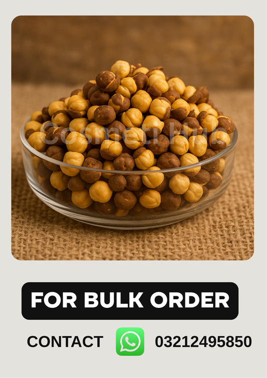 Premium Roasted Chana (Kala Chana) - Healthy Snack & Natural Ubtan Online Chemicals Solution