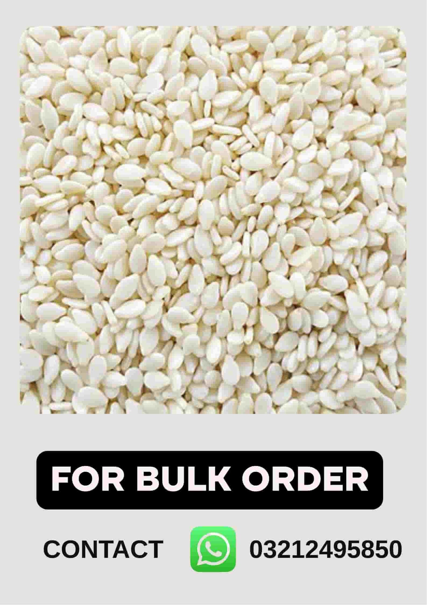 White Sesame Seeds – Pure, Fiber & Calcium for Baking & Health, Cosmeti Hub