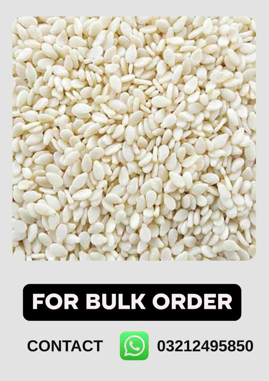 White Sesame Seeds – Pure, Fiber & Calcium for Baking & Health, Cosmeti Hub