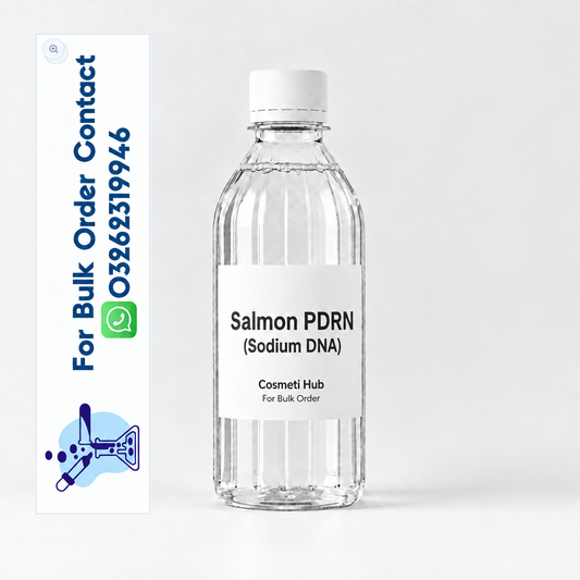 Salmon PDRN image with left-side bulk order contact panel